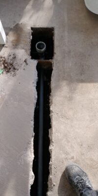 排水管取り回し　修繕 (1)